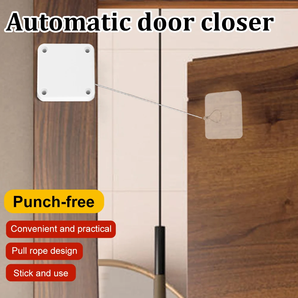 Automatic Door Closer Automatically Close 500/800/1000g Pull Punch-free Door Closers For Wooden Sliding Glass Metal Door
Automatic Door Closer Automatically Close 500/800/1000g Pull Punch-free Door Closers For Wooden Sliding Glass Metal Door
