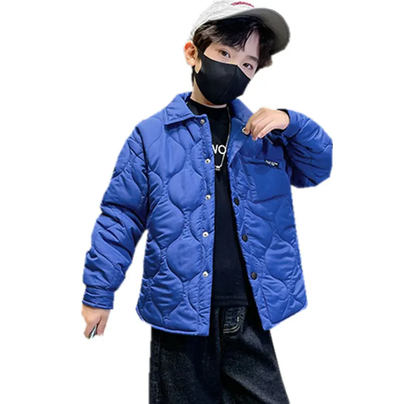 Autumn Winter Boys Cotton Jackets Khaki Blue Black Color New Fashion Korean Casual Single-Breasted Tops Children's Thick Outwear
Autumn Winter Boys Cotton Jackets Khaki Blue Black Color New Fashion Korean Casual Single-Breasted Tops Children's Thick Outwear