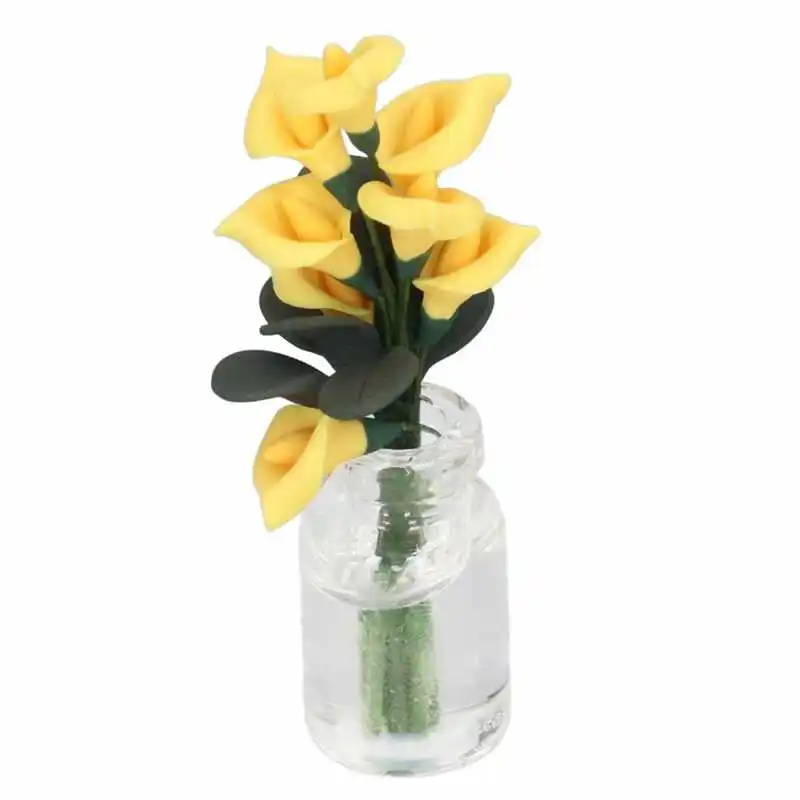 Dollhouse Artificial Flower Calla Lily Vivid Lovely Birthday Gift Elegant Dollhouse Clay Flower for Role Play Game 
Dollhouse Artificial Flower Calla Lily Vivid Lovely Birthday Gift Elegant Dollhouse Clay Flower for Role Play Game