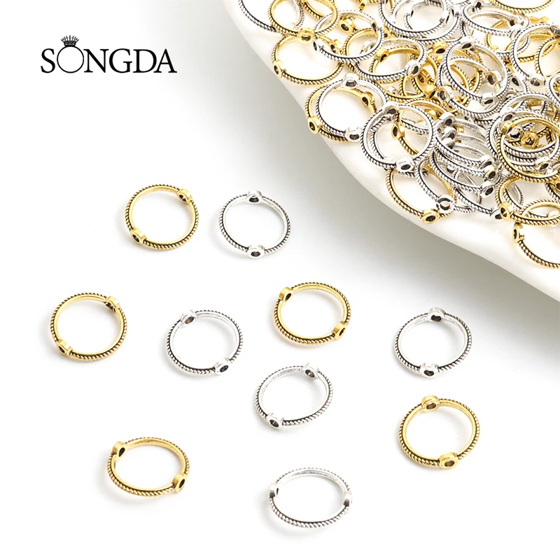 50pcs 10mm Vintage Retro Round Bead Ring Spacer Beads Cap for Handmade DIY Bracelet Necklace Jewelry Making Accessories Findings
50pcs 10mm Vintage Retro Round Bead Ring Spacer Beads Cap for Handmade DIY Bracelet Necklace Jewelry Making Accessories Findings