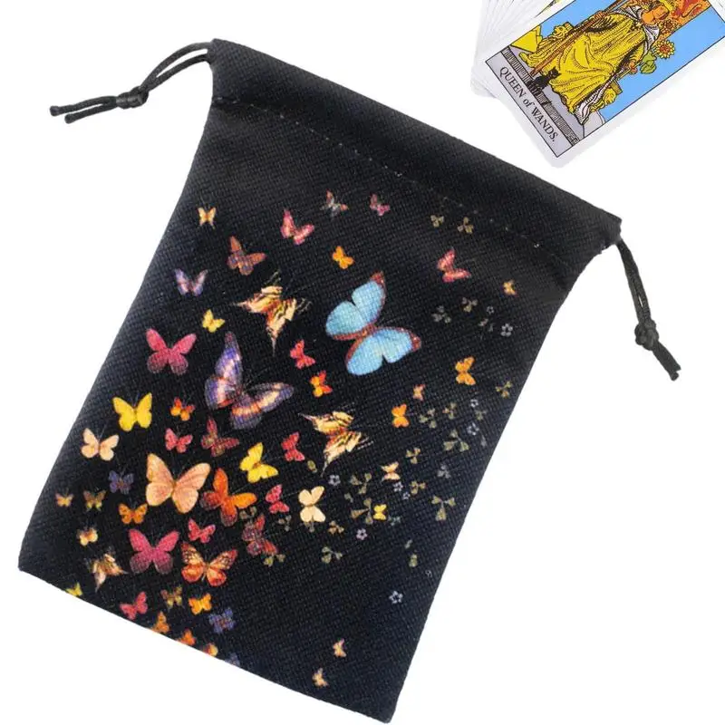 Velvet Tarot Pouch Bag Butterflies Print Tarot Card Storage Bag 13x18cm Novel Tarot Card & Dice Storage Bag Jewelry Drawstring
Velvet Tarot Pouch Bag Butterflies Print Tarot Card Storage Bag 13x18cm Novel Tarot Card & Dice Storage Bag Jewelry Drawstring