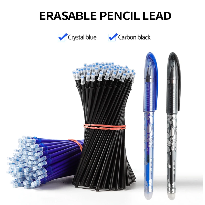 

Haile 10/12Pcs/Set Kawaii Erasable Pen School Office Gel Pen 0.5mm Refill Rod Washable Handle Magic Erasable Pens Stationery