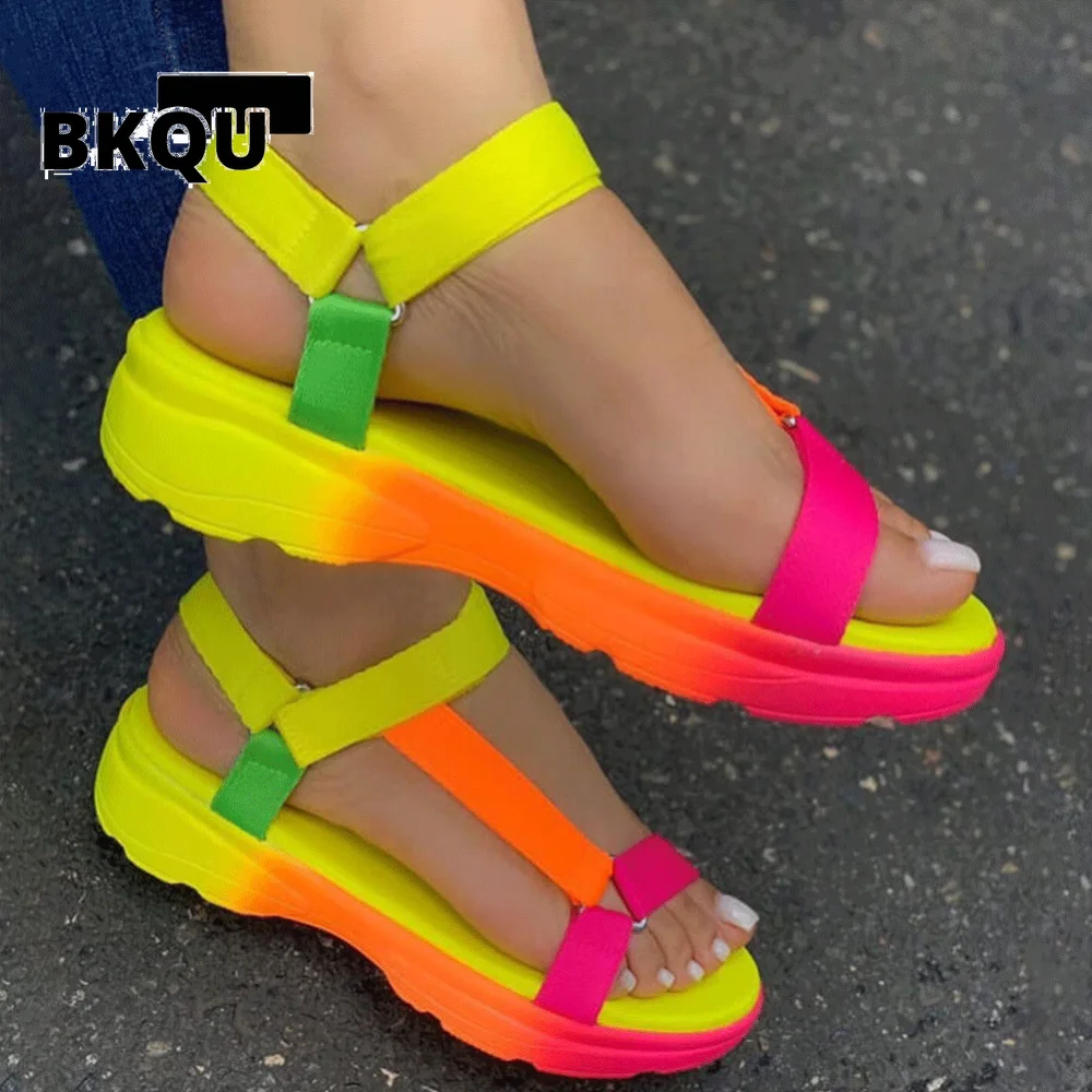 BKQU Big Size 43 Multi Colors Casual Shoes Woman Flat Comfortable Sandals Female 2022
BKQU Big Size 43 Multi Colors Casual Shoes Woman Flat Comfortable Sandals Female 2022
