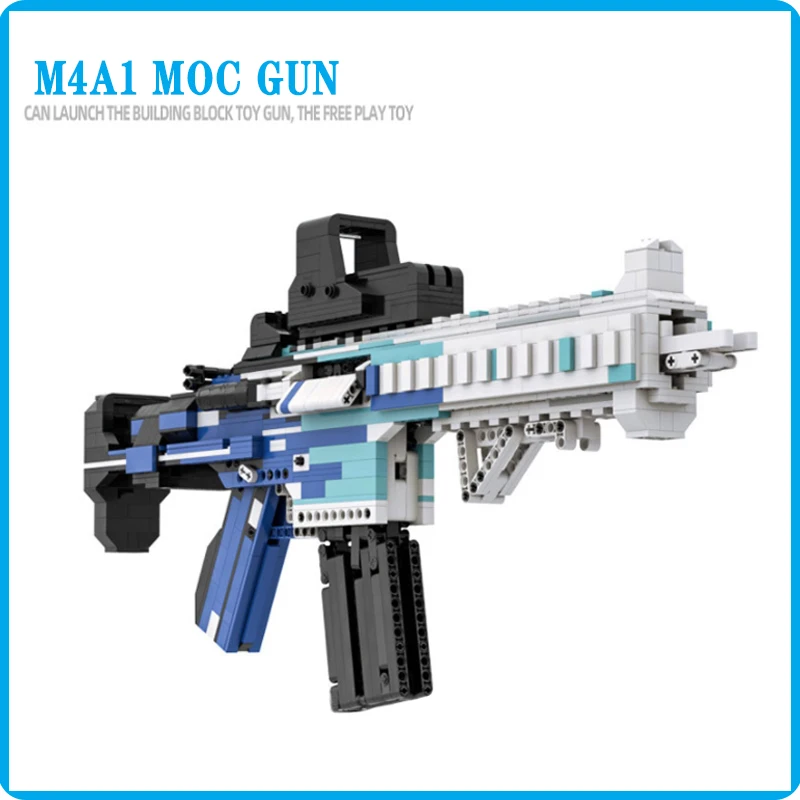 Block Gun With Bullet BLACK ICE Military Building Blocks WW2 Assembly GUN Block SWAT Toys Gift For Children Kids M4A1 
Block Gun With Bullet BLACK ICE Military Building Blocks WW2 Assembly GUN Block SWAT Toys Gift For Children Kids M4A1