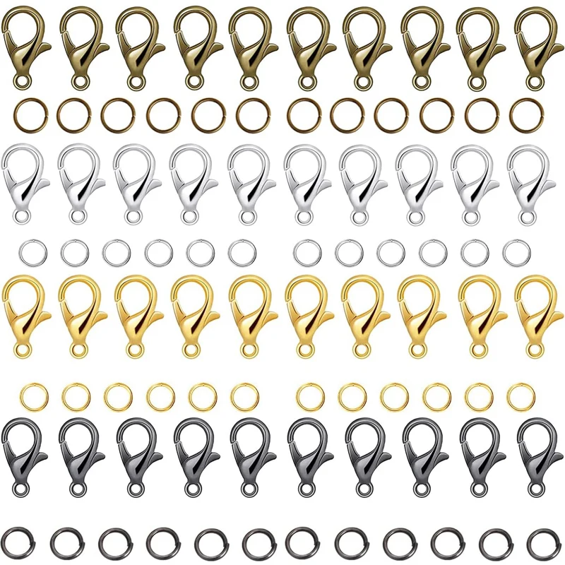 4 colors 200 jumping rings 50/100 lobster clasp jumping rings bracelet necklace connector jewelry DIY bracelet necklace jewelry
4 colors 200 jumping rings 50/100 lobster clasp jumping rings bracelet necklace connector jewelry DIY bracelet necklace jewelry