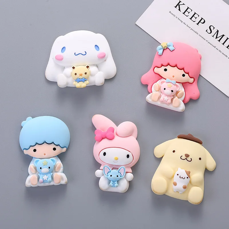 Kawaii Sanrioed Anime Cartoon series HelloKitty Cinnamoroll mymelody cute Fashion creative headdress phone case resin patch
Kawaii Sanrioed Anime Cartoon series HelloKitty Cinnamoroll mymelody cute Fashion creative headdress phone case resin patch