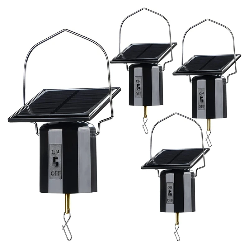 

4Pcs Solar Powered Wind Spinner Motor Revolving Wind Chime Spinner Motor Kits For Display