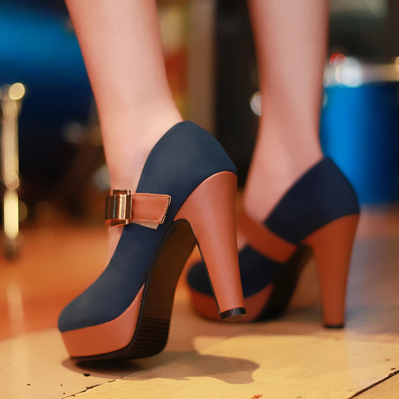 Women Pumps Flock Sweet Thick High Heels Platform Classic Round Toe Dress Cute Shoes Ladies Footwear Platform Heels 2022
Women Pumps Flock Sweet Thick High Heels Platform Classic Round Toe Dress Cute Shoes Ladies Footwear Platform Heels 2022