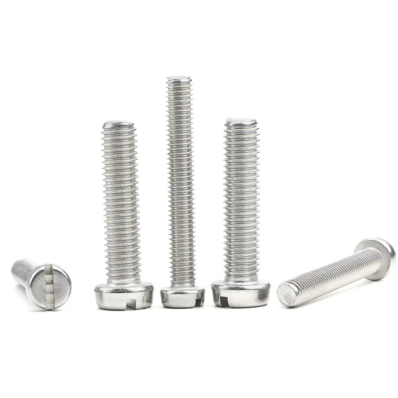 10/50pcs M3 M4 M5 M6 M8 Metric Thread 304 Stainless Steel Slotted Pan Head Round Head Machine Screw Bolt Straight Slotted Screws
10/50pcs M3 M4 M5 M6 M8 Metric Thread 304 Stainless Steel Slotted Pan Head Round Head Machine Screw Bolt Straight Slotted Screws