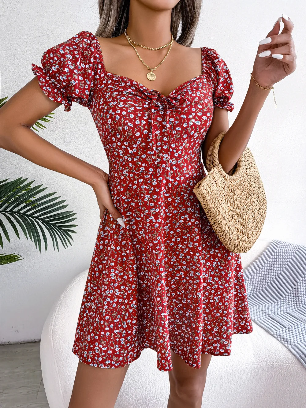 Summer Women's Short Sleeve Dress Floral Y2k Sexy Outfits Ladies Birthday Party Wedding Clothing Mini Dresses
Summer Women's Short Sleeve Dress Floral Y2k Sexy Outfits Ladies Birthday Party Wedding Clothing Mini Dresses