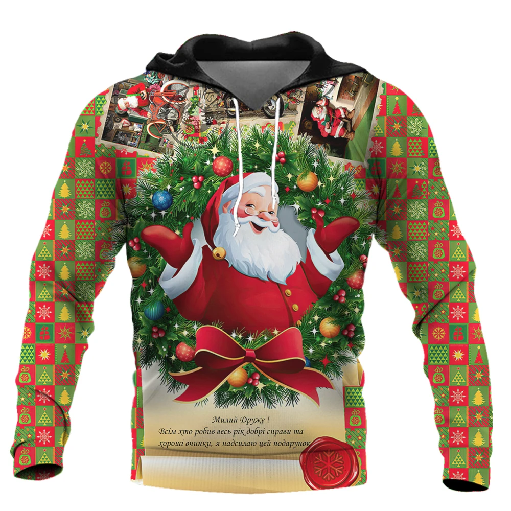 Christmas Men's Hoodies 3D Print Funny Long Sleeve Hoodie For Men Oversized Tee Shirt Man Xmas Clothing Ropa Hombre
Christmas Men's Hoodies 3D Print Funny Long Sleeve Hoodie For Men Oversized Tee Shirt Man Xmas Clothing Ropa Hombre