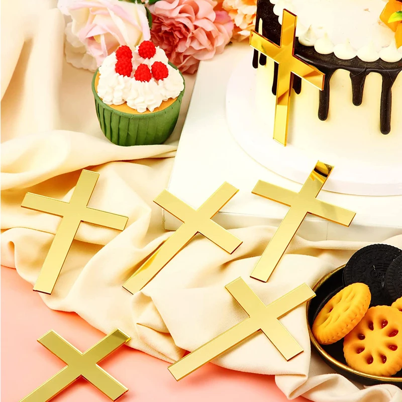 10 Pieces Baptism Cake Toppers Crossing Cupcake Toppers Gold Mirror Charm Celebration Acrylic Cake Topper Decor
10 Pieces Baptism Cake Toppers Crossing Cupcake Toppers Gold Mirror Charm Celebration Acrylic Cake Topper Decor