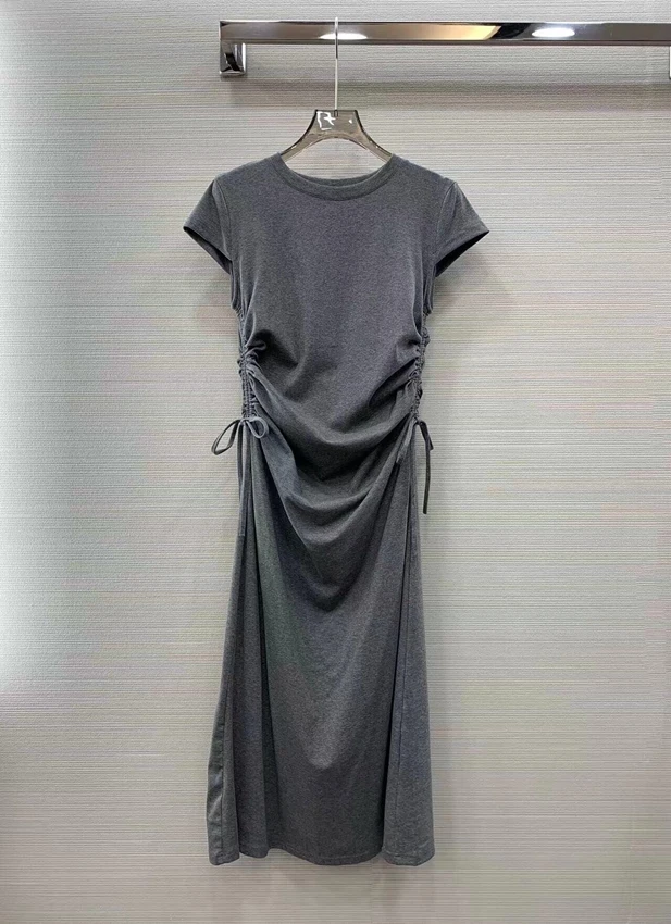 2023 new women fashion short sleeve round neck side waist drawstring pleated slim dress casual dress 0614
2023 new women fashion short sleeve round neck side waist drawstring pleated slim dress casual dress 0614
