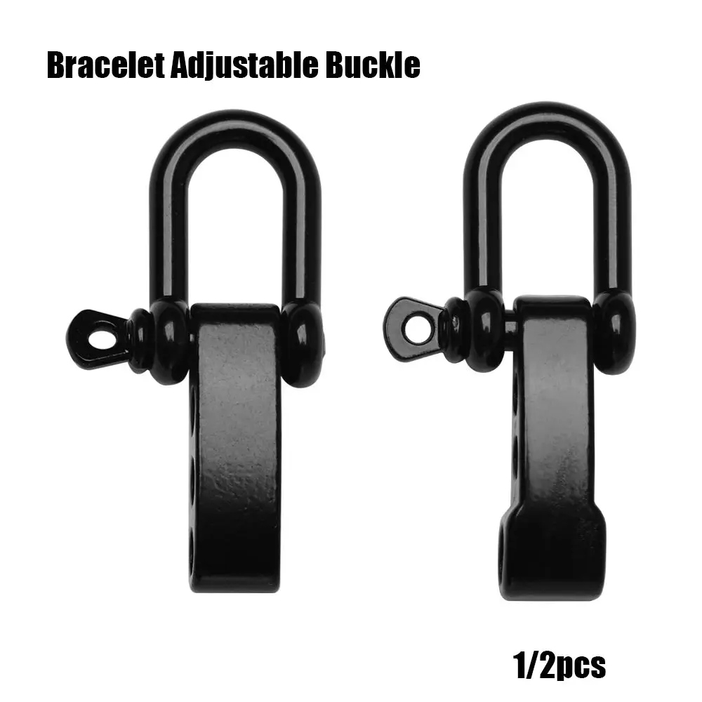 

Steel Anchor Screw Pin Bracelet Buckles Paracord Bracelets accessories Survival Rope Paracords U-Shaped Shackle Buckle