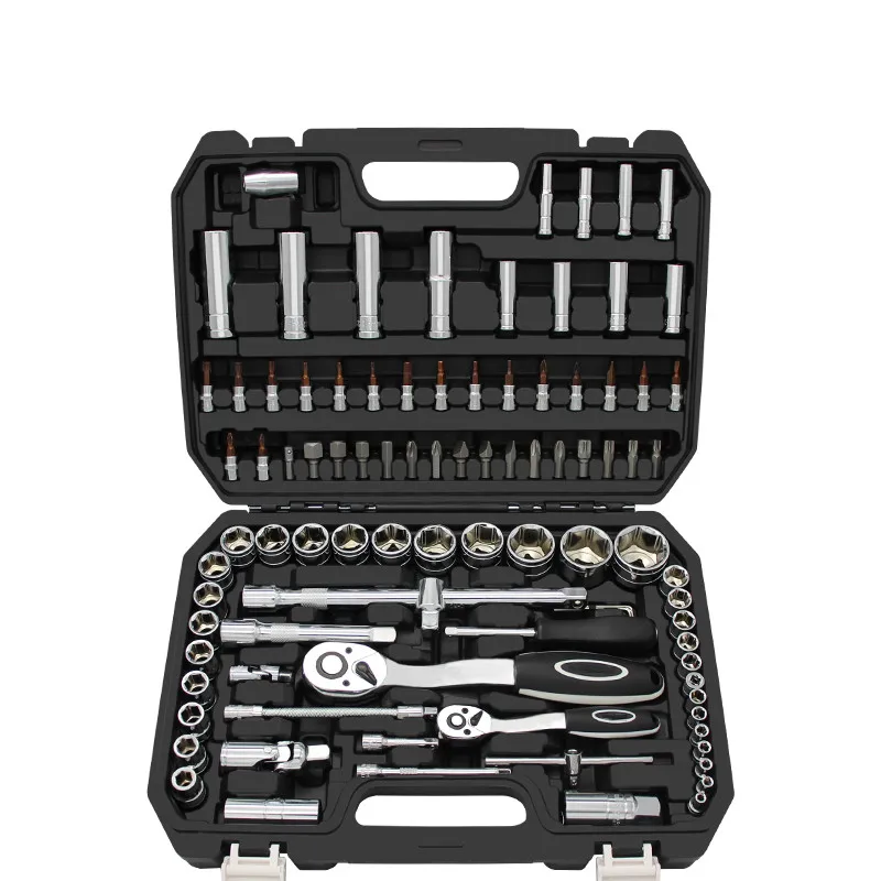 Professional auto repair tool set 94 Pieces Ratchet Socket Wrench Set Various socket posts auto repair tool
Professional auto repair tool set 94 Pieces Ratchet Socket Wrench Set Various socket posts auto repair tool