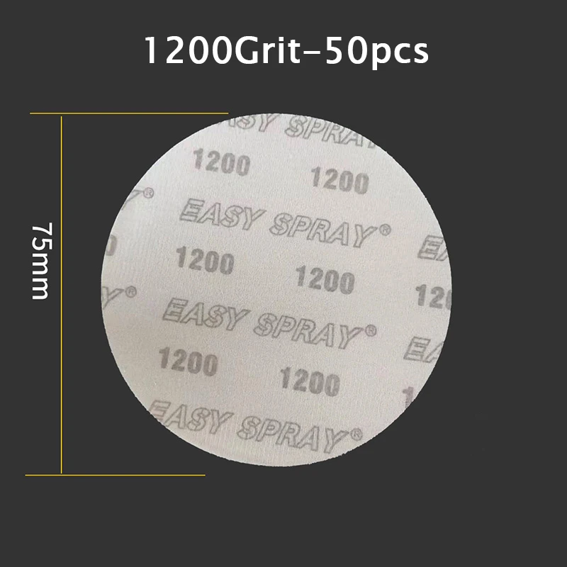 3Inch 1200Grit 50pcs Sandpaper Sanding Disc For Metal Auto Wood Car Wheel Restoration Sanding Polishing Kit 75mm 50pcs
3Inch 1200Grit 50pcs Sandpaper Sanding Disc For Metal Auto Wood Car Wheel Restoration Sanding Polishing Kit 75mm 50pcs