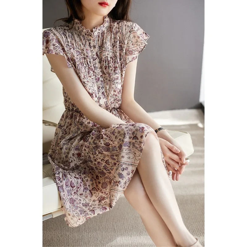 Flower Dresses Women 2023 New French Prints V-neck Short Sleeves Vintage Summer High Waist Dress Ruffle Clothing YCMYUNYAN
Flower Dresses Women 2023 New French Prints V-neck Short Sleeves Vintage Summer High Waist Dress Ruffle Clothing YCMYUNYAN