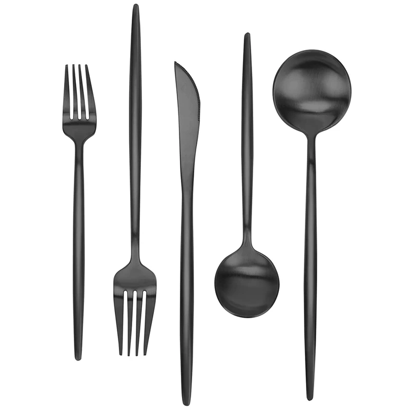 

Silverware Set 30 Pieces, L Flatware Set,Service For 6,Kitchen Utensil Set, Tableware Cutlery Set
