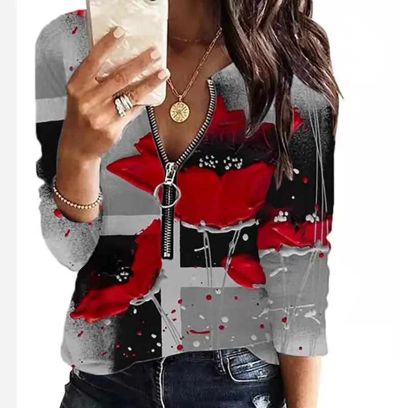 2022 Winter Strip Spring Autumn Women Plus Sizes Large Big Loose Zipper Sexy Printed Vintage T Shirts Tops Full Long Sleeve
2022 Winter Strip Spring Autumn Women Plus Sizes Large Big Loose Zipper Sexy Printed Vintage T Shirts Tops Full Long Sleeve