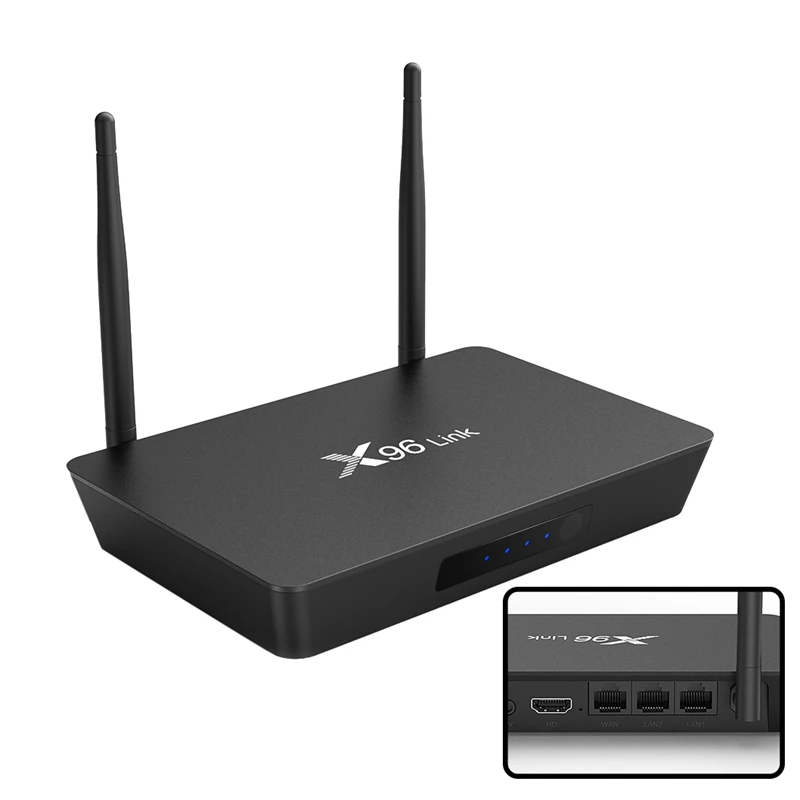 ТВ-приставка X96 Link S905W четырехъядерная ARM Cortex A53 2 ГБ + 16 ГБ Android 7,1 интерфейс LAN Wi-Fi сеть ТВ-приставка плеер
ТВ-приставка X96 Link S905W четырехъядерная ARM Cortex A53 2 ГБ + 16 ГБ Android 7,1 интерфейс LAN Wi-Fi сеть ТВ-приставка плеер