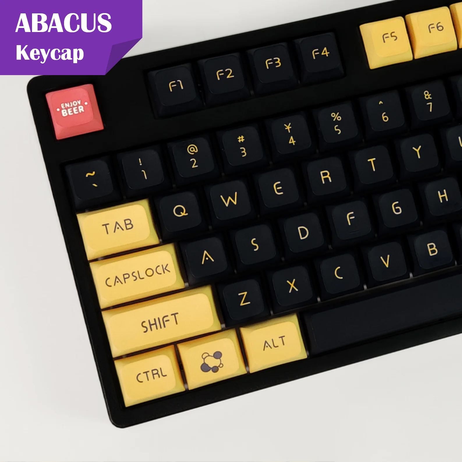 

ABACUS XDA Keycaps PBT 134 Keys Dye-Sublimation Craft Beer Keycap Set for DIY Custom Mechanical Gaming Keyboards Keycaps Kit