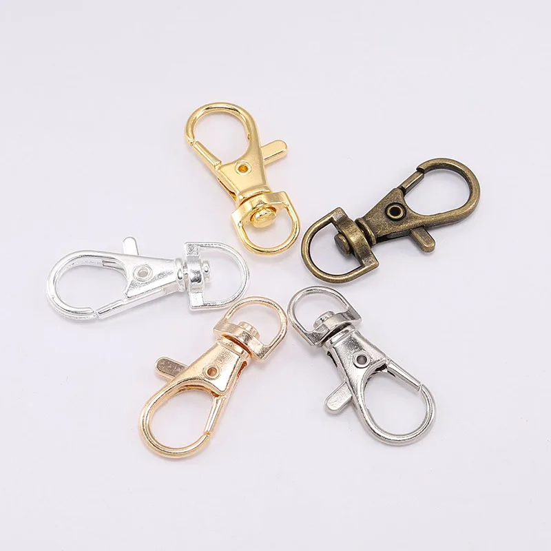 

10pcs 23mm 32mm 36mm 38mm Bronze Plated Jewelry Findings Lobster Clasp Hooks for Bracelet DIY