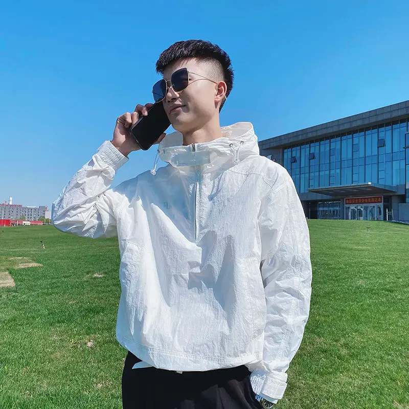 2023 Summer UV Sun Protection Skin Solid Coats Men Ultra-Light Sportswear Hooded Outwear Men Windbreaker Casual Jackets T127
2023 Summer UV Sun Protection Skin Solid Coats Men Ultra-Light Sportswear Hooded Outwear Men Windbreaker Casual Jackets T127