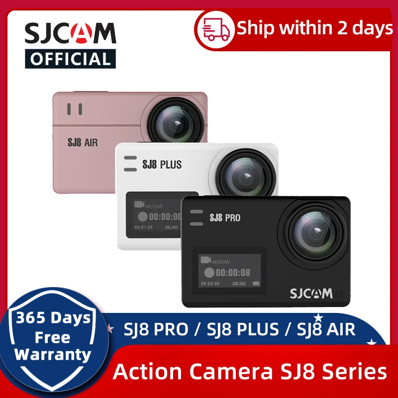 

Original SJCAM SJ8 Series Action Camera SJ8 pro 4K 60FPS SJ8 PLUS 4K SJ8 AIR 1296P Wifi 2.33 Touch Screen Waterproof Sports DV