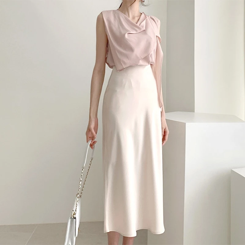 Elegant high waist satin skirt, ladies, silk tight MIDI skirt, leisure, summer and autumn
Elegant high waist satin skirt, ladies, silk tight MIDI skirt, leisure, summer and autumn