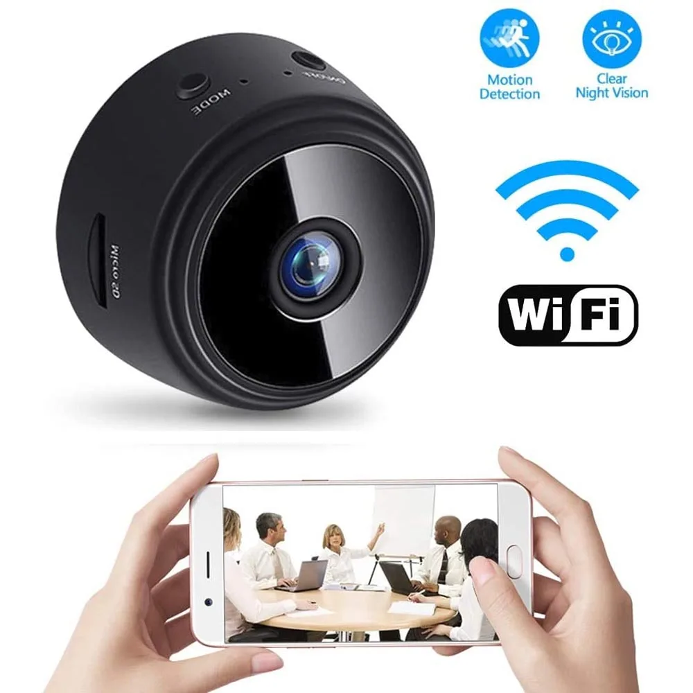 Мини-камера A9 с поддержкой Wi-Fi, 1080p, HD, ночная версия, микродиктофон, беспроводные мини-видеокамеры, IP-камера видеонаблюдения
Мини-камера A9 с поддержкой Wi-Fi, 1080p, HD, ночная версия, микродиктофон, беспроводные мини-видеокамеры, IP-камера видеонаблюдения