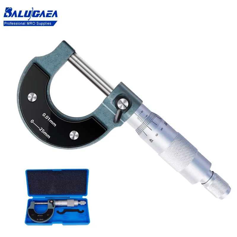 Caliper 0-25mm 0.01mm Outerside Micrometer Measure Precision Gauge Metal Caliper Measuring Tools
Caliper 0-25mm 0.01mm Outerside Micrometer Measure Precision Gauge Metal Caliper Measuring Tools
