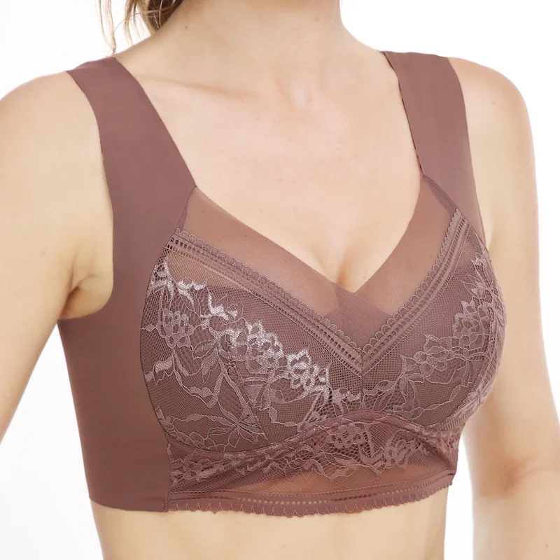 Кружевное нижнее белье оверсайз, тонкий бесшовный Женский бюстгальтер без косточек, соблазнительный удобный бюстгальтер без косточек, бес... 
Кружевное нижнее белье оверсайз, тонкий бесшовный Женский бюстгальтер без косточек, соблазнительный удобный бюстгальтер без косточек, бес...