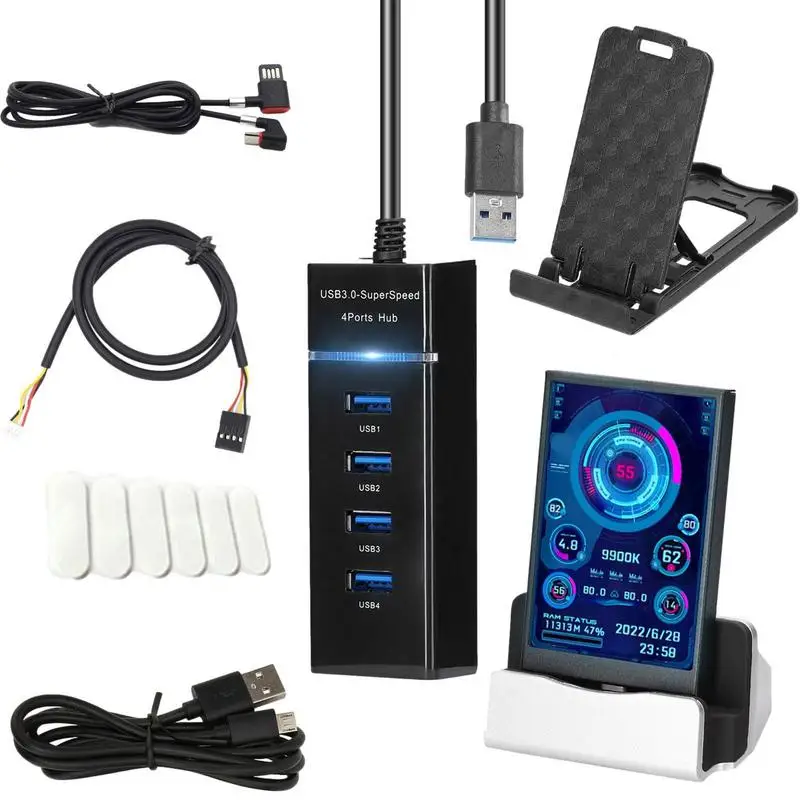 Sensor Panel Display PC Mini Monitor For PC 3.5 Inch IPS USB Auxiliary Screen Horizontal And Vertical Screen Free Switching
Sensor Panel Display PC Mini Monitor For PC 3.5 Inch IPS USB Auxiliary Screen Horizontal And Vertical Screen Free Switching