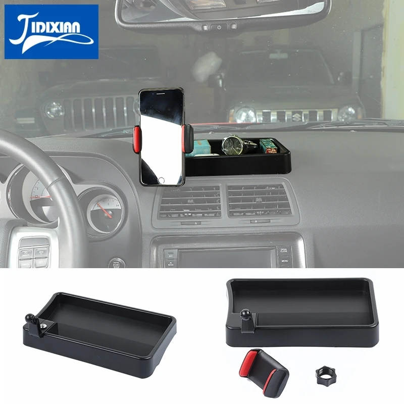 JIDIXIAN GPS Stand Bracket ABS Car Dashboard Mobile Phone Holder Storage Box for Dodge Challenger 2009-2014 Interior Accessories
JIDIXIAN GPS Stand Bracket ABS Car Dashboard Mobile Phone Holder Storage Box for Dodge Challenger 2009-2014 Interior Accessories