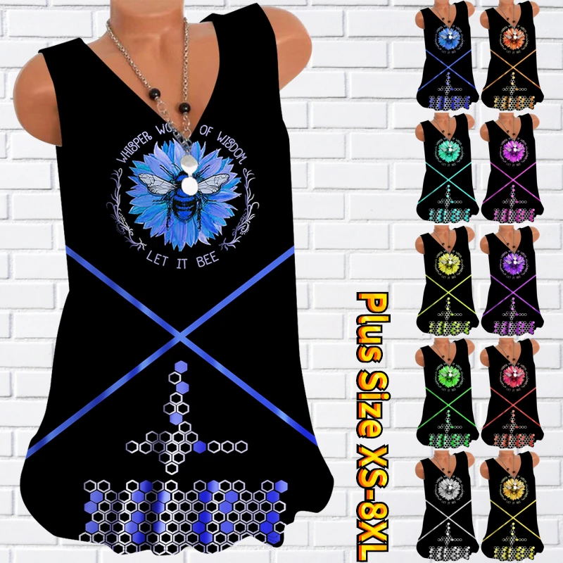 Summer Loose Knee-length Skirt V-neck New Design Printed Party Dress Regular Dress Women's Vintage Elegant Sleeveless Dress
Summer Loose Knee-length Skirt V-neck New Design Printed Party Dress Regular Dress Women's Vintage Elegant Sleeveless Dress