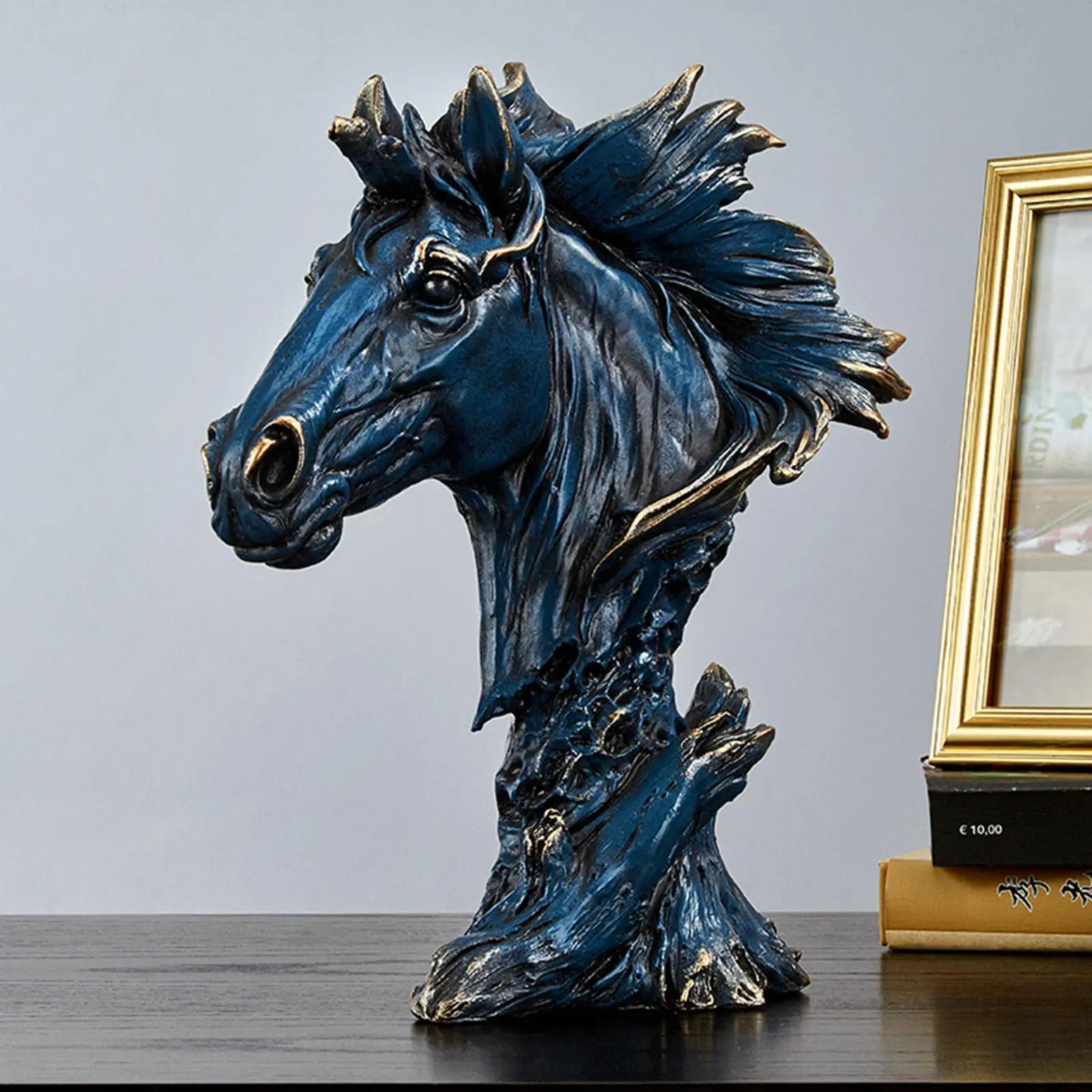 Resin Horse Head Statue Sculpture Ornaments,Modern Home Office Figurine Decor Desktop Decoration
Resin Horse Head Statue Sculpture Ornaments,Modern Home Office Figurine Decor Desktop Decoration