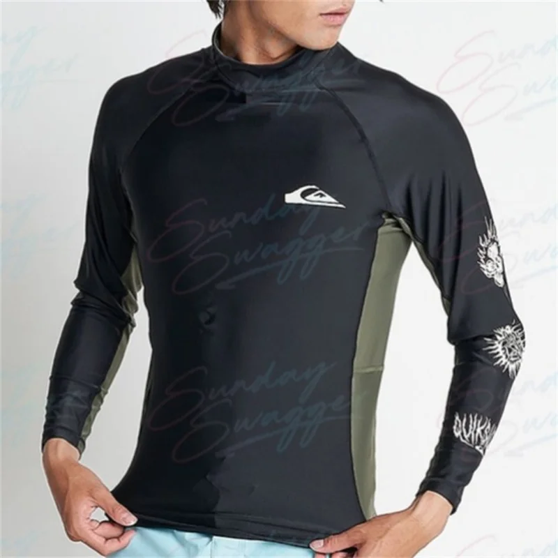 Swimming T-shirt, swimsuit, men's UV resistant beach impact resistant swimsuit, diving impact resistant long sleeved surfing swi
Swimming T-shirt, swimsuit, men's UV resistant beach impact resistant swimsuit, diving impact resistant long sleeved surfing swi