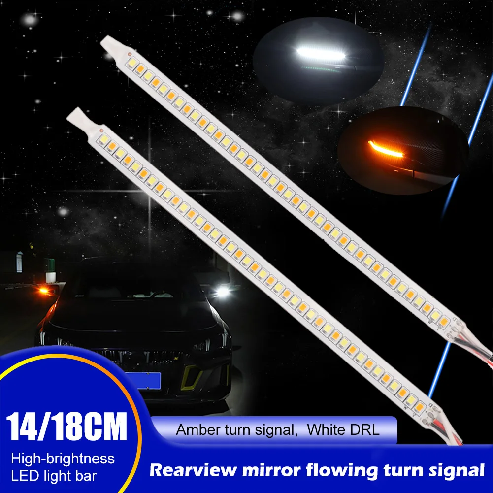2pcs Car Rearview Signal Light Turn Signal Lamp 14/18cm Flexible LED 12V Backup Light Dynamic Driving Lamp For Road Safety
2pcs Car Rearview Signal Light Turn Signal Lamp 14/18cm Flexible LED 12V Backup Light Dynamic Driving Lamp For Road Safety