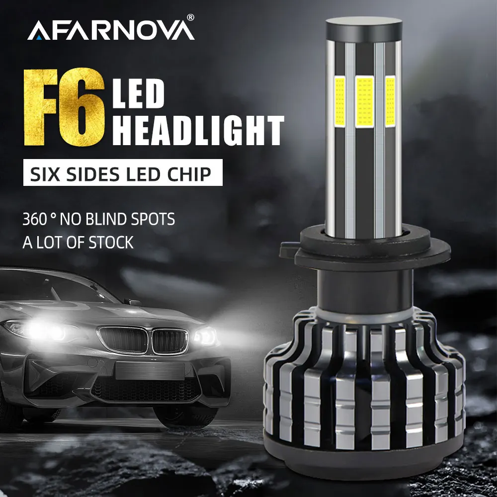 6 Side LED H7 Car Headlight H4 Bulb 6500K H11 9005 HB3 9006 9004 9007 H13 Turbo Auto Lamps Fog Light 3000k 6000k 8000k H1 Lights
6 Side LED H7 Car Headlight H4 Bulb 6500K H11 9005 HB3 9006 9004 9007 H13 Turbo Auto Lamps Fog Light 3000k 6000k 8000k H1 Lights