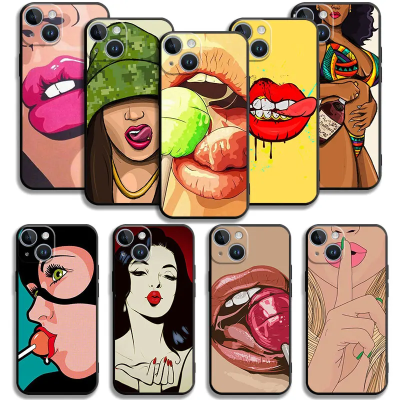 Soft Silicone Cover Phone Case For iPhone 14 13 12 11 Pro Max 6 6S 7 8 Plus X XS XR 12 13 Mini Shell Sexy Red Lips Woman
Soft Silicone Cover Phone Case For iPhone 14 13 12 11 Pro Max 6 6S 7 8 Plus X XS XR 12 13 Mini Shell Sexy Red Lips Woman