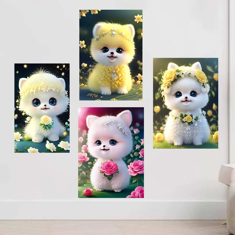 Cute Pomeranian Dog Animals Wall Sticker Kids Room Background Home Decoration Mural Living Room Wallpaper Decal
Cute Pomeranian Dog Animals Wall Sticker Kids Room Background Home Decoration Mural Living Room Wallpaper Decal