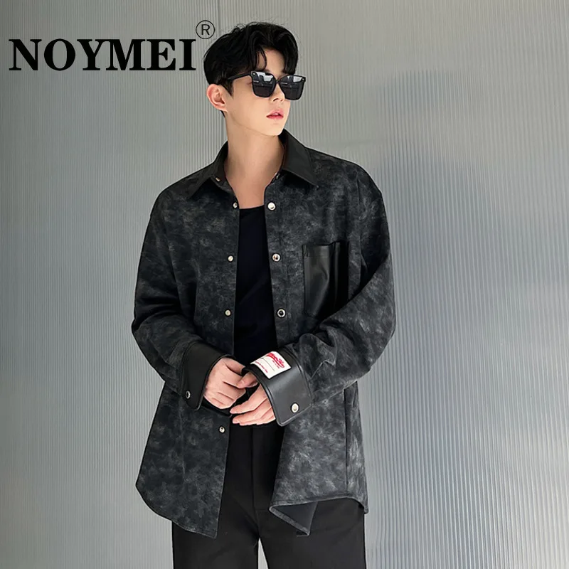 NOYMEI Spring Men 2023 American Design Three-dimensional Tie-dyed Knitted Patchwork Long-sleeved Shirt Fashion Male Top WA1211
NOYMEI Spring Men 2023 American Design Three-dimensional Tie-dyed Knitted Patchwork Long-sleeved Shirt Fashion Male Top WA1211