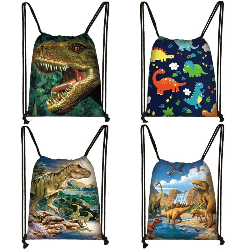 

Ancient Animal Dinosaur Backpack Women Men Travel Bag Teenager Boys Girls Bookbag Children Canvas Drawstring Bag Kids Gift