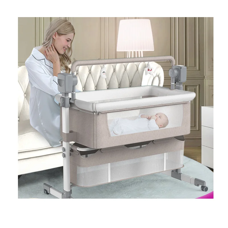 

Baby Multi-Function Electric Cradle Shaker Rocking Chair Newborn Intelligent Coax Baby Bedside Bed Sleeping Basket Baby Bed