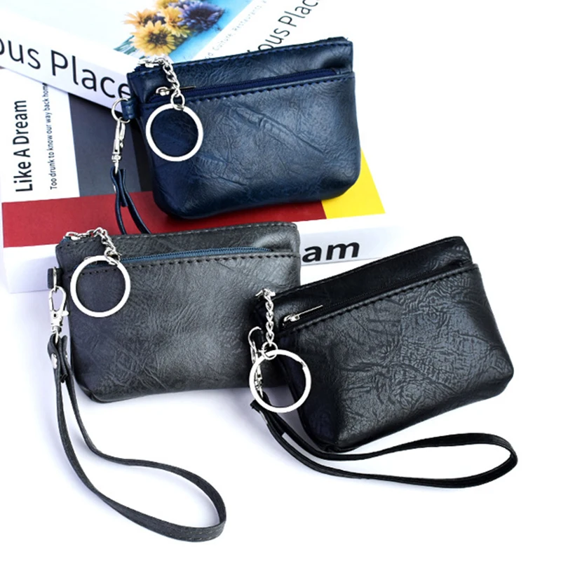 Vintage oil wax Leather Coin Purse Women Men small Bag with Keychain Double Zipper Wallet Purse Leather Key Holder money pouch
Vintage oil wax Leather Coin Purse Women Men small Bag with Keychain Double Zipper Wallet Purse Leather Key Holder money pouch
