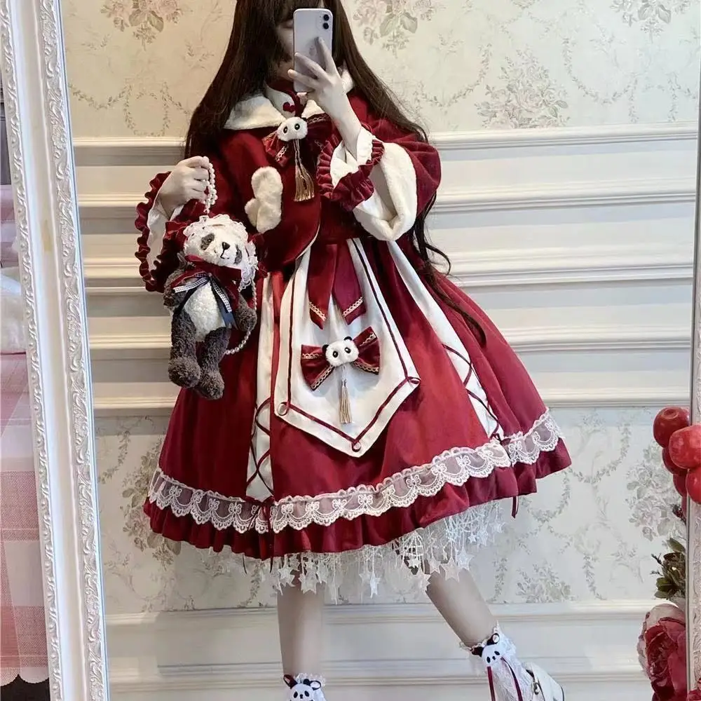COOLFEL 2022 New Japanese Lolita Dress Girl Vintage Kawaii Princess Party Dress Sleeveless Lolita Dress
COOLFEL 2022 New Japanese Lolita Dress Girl Vintage Kawaii Princess Party Dress Sleeveless Lolita Dress