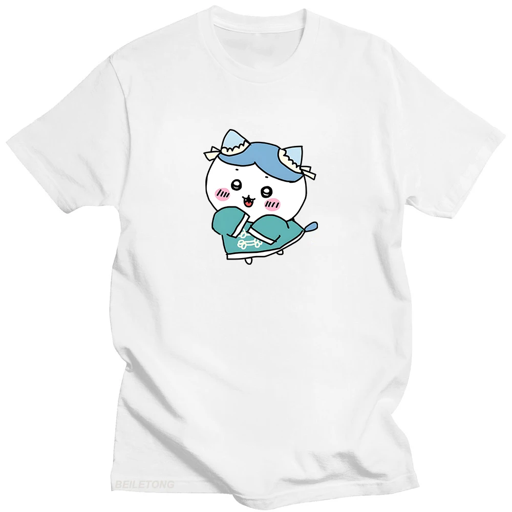 

Chiikawa It Was Dressed In Traditional Clothes T Shirts Harajuku Women 100% Cotton T-shirts Cartoon Kawaii/Cute Aldult Summer