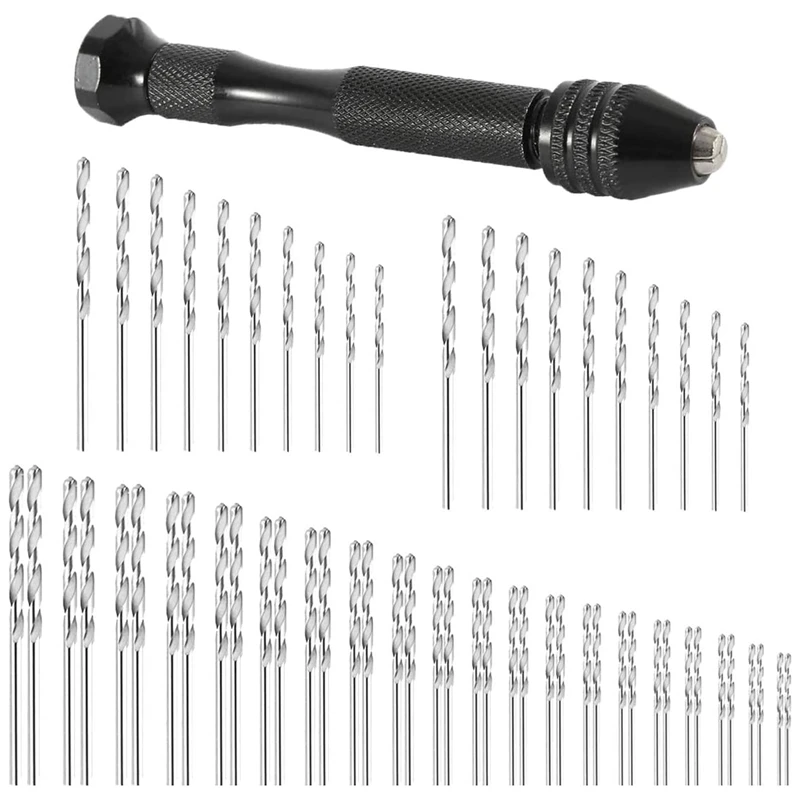 Best 61Pcs Twist Drill Set, Mini Hand Drill Tool + 60 Hand Twist Drill Bit 0.3-3.0Mm, For Metal,Wood,Plastic Etc
Best 61Pcs Twist Drill Set, Mini Hand Drill Tool + 60 Hand Twist Drill Bit 0.3-3.0Mm, For Metal,Wood,Plastic Etc