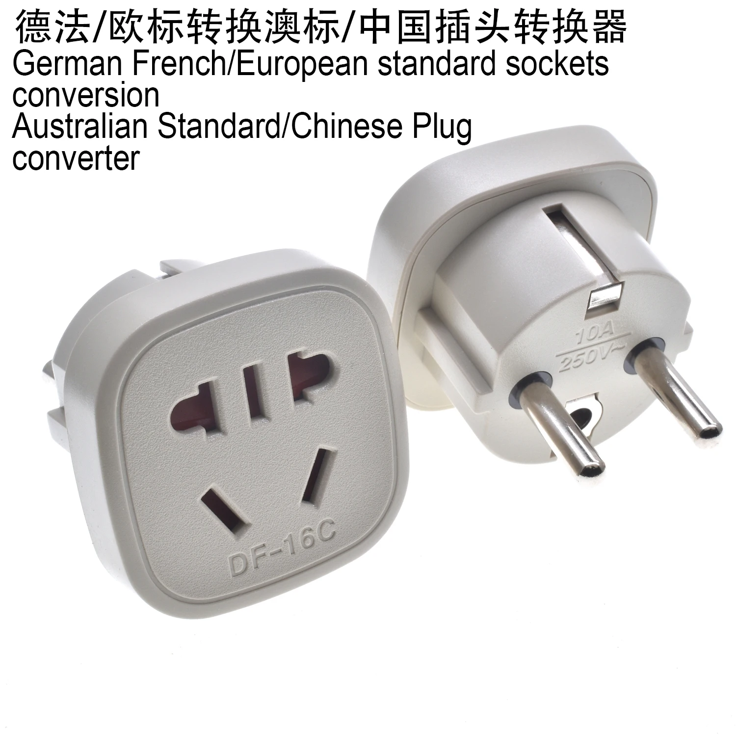 Европейский переходник для Австралии, Китая, Новой Зеландии
Европейский переходник для Австралии, Китая, Новой Зеландии