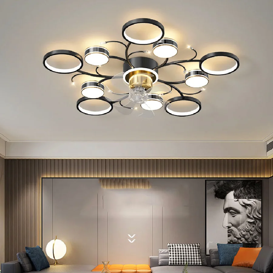 Nordic bedroom decor led lights for room Ceiling fan light lamp living room dining room Ceiling fans with lights remote control
Nordic bedroom decor led lights for room Ceiling fan light lamp living room dining room Ceiling fans with lights remote control
